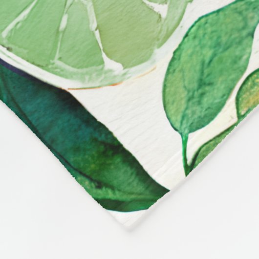 Zitrusfrüchte der botanischen Wasserfarbe Fleecedecke (Ecke)