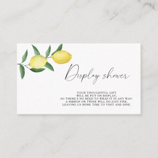 Zitrusfrüchte - Dusche anzeigen Begleitkarte (Vorderseite)