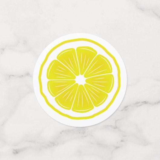 Zitrusfrüchte-Entwurfstabelle Confetti Konfetti (Klein Vorderseite)