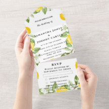 Zitrusfrüchte Exotic Garden Yellow Lemon Wedding