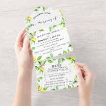 Zitrusfrüchte Exotic Garden Yellow Lemon Wedding