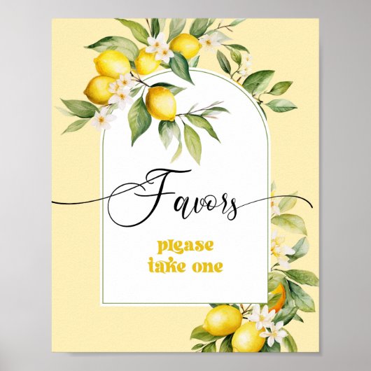 Zitrusfrüchte-Favoriten bitte eine Poster (Vorne)