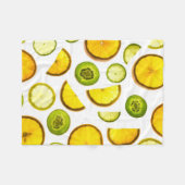 Zitrusfrüchte Fleece Blanket (Vorderseite (Horizontal))