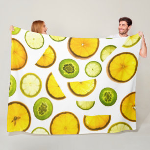 Zitrusfrüchte Fleece Blanket Frisches Design
