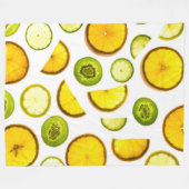 Zitrusfrüchte Fleece Blanket Frisches Design (Vorderseite (Horizontal))