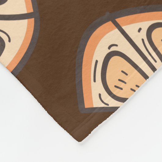 Zitrusfrüchte Fleecedecke (Ecke)