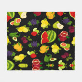 Zitrusfrüchte Fleecedecke (Vorderseite (Horizontal))