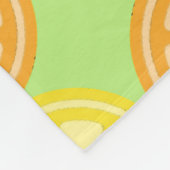 Zitrusfrüchte Fleecedecke (Ecke)