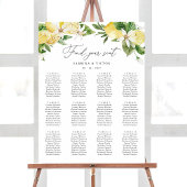 Zitrusfrüchte-Flora 12 Tabelle Hochzeitstabelle Poster