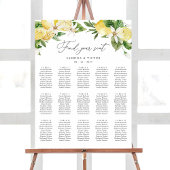 Zitrusfrüchte-Flora 15 Tabelle Hochzeitstabelle Poster