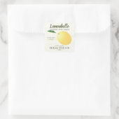 Zitrusfrüchte | Freundschaft Hallo Funny Quadratischer Aufkleber (Tasche)