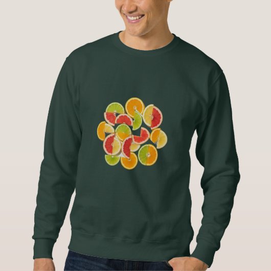 Zitrusfrüchte – Frisch, Saftig & Kräftig Sweatshirt (Vorderseite)
