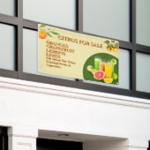 Zitrusfrüchte für den Verkauf von Obst und Gemüse, Banner (Äußeres Gebäude)