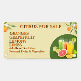 Zitrusfrüchte für den Verkauf von Obst und Gemüse, Banner