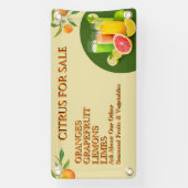 Zitrusfrüchte für den Verkauf von Obst und Gemüse, Banner (Vertikal)