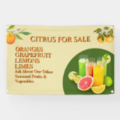 Zitrusfrüchte für den Verkauf von Obst und Gemüse, Banner (Horizontal)