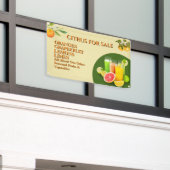 Zitrusfrüchte für den Verkauf von Obst und Gemüse, Banner (Äußeres Gebäude)