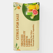 Zitrusfrüchte für den Verkauf von Obst und Gemüse, Banner (Vertikal)