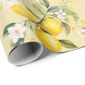 Zitrusfrüchte-Geburtstagsparty Geschenkpapier (Rolleneckpunkt)