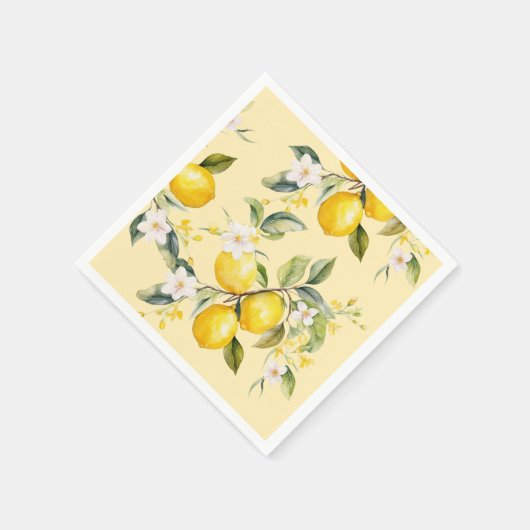 Zitrusfrüchte-Geburtstagsparty Serviette (Ecke)