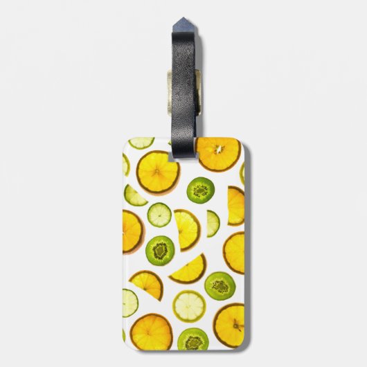 Zitrusfrüchte Gepäckmarke Gepäckanhänger (Rückseite vertikal)