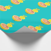 Zitrusfrüchte Geschenkpapier (Ecke)