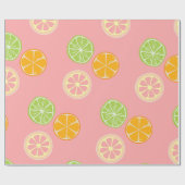 Zitrusfrüchte Geschenkpapier (Flach)