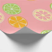 Zitrusfrüchte Geschenkpapier (Ecke)