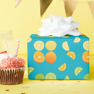 Zitrusfrüchte Geschenkpapier