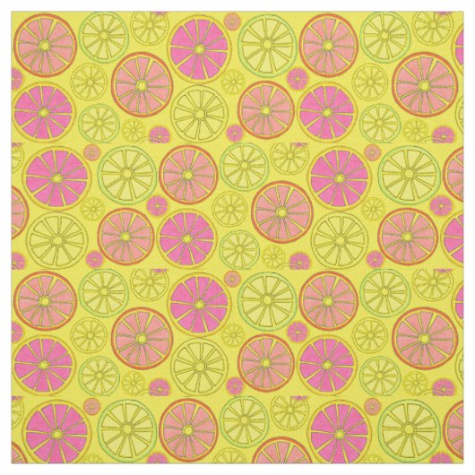 Zitrusfrüchte (Grapefruit Lemon Limon Orange) Stoff (Muster)