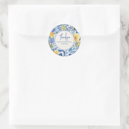 Zitrusfrüchte Hauptpresse Brautparty Runder Aufkleber (Tasche)