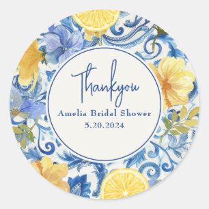 Zitrusfrüchte Hauptpresse Brautparty Runder Aufkleber