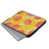 Zitrusfrüchte Helles, nahtloses Muster Laptopschutzhülle (Vorne Knopf)