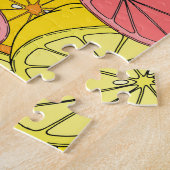 Zitrusfrüchte Helles, nahtloses Muster Puzzle (Seite)