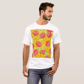 Zitrusfrüchte Helles, nahtloses Muster T-Shirt (Vorne ganz)