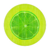 Zitrusfrüchte, Hellgrüne Scheibe von Limonen Schneidebrett (Vorderseite)