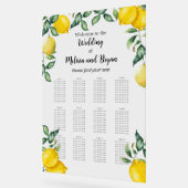 Zitrusfrüchte Hochzeit 12 Tische Sitzkarte Acrylschild (Winkel)