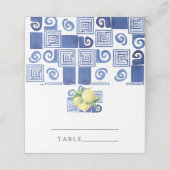 Zitrusfrüchte - Hochzeiten - Platzkarten (Außenseite Aufgefaltet)