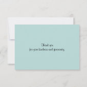 Zitrusfrüchte in Watercolor Vielen Dank Dankeskarte (Rückseite)