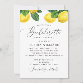 Zitrusfrüchte Junggeselinnen-Abschied Einladung