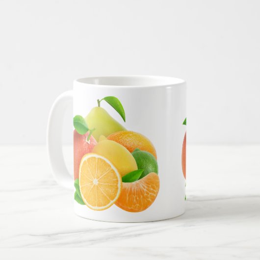 Zitrusfrüchte Kaffeetasse (Vorderseite Links)