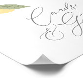 Zitrusfrüchte-Karten und Geschenke-Zeichen Poster (Ecke)