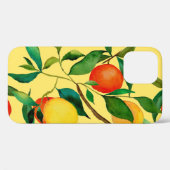 Zitrusfrüchte, lebendiges Aquarellmuster. Case-Mate iPhone Hülle (Rückseite (Horizontal))