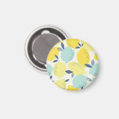 Zitrusfrüchte, lebendiges, nahtloses Muster. Magnet (Vorderseite/Rückseite)