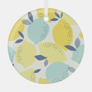 Zitrusfrüchte, lebendiges, nahtloses Muster. Ornament Aus Glas