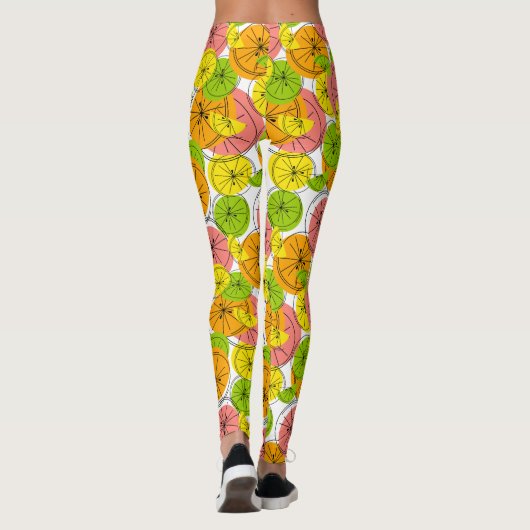 Zitrusfrüchte Leggings (Rückseite)