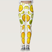 Zitrusfrüchte Leggings (Vorderseite)