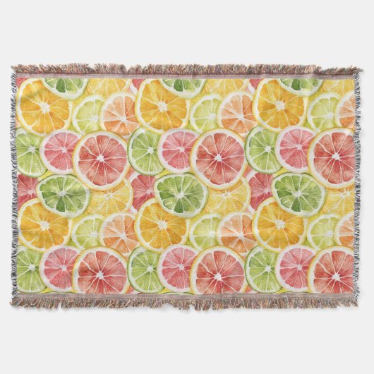 Zitrusfrüchte Limette Zitrone Orange Grapefruit Decke (Vorderseite)