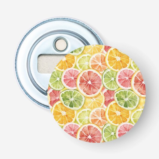 Zitrusfrüchte Limette Zitrone Orange Grapefruit Flaschenöffner (Vorderseite)