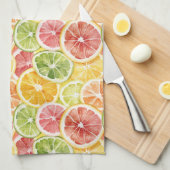 Zitrusfrüchte Limette Zitrone Orange Grapefruit Geschirrtuch (Viertel Falte)